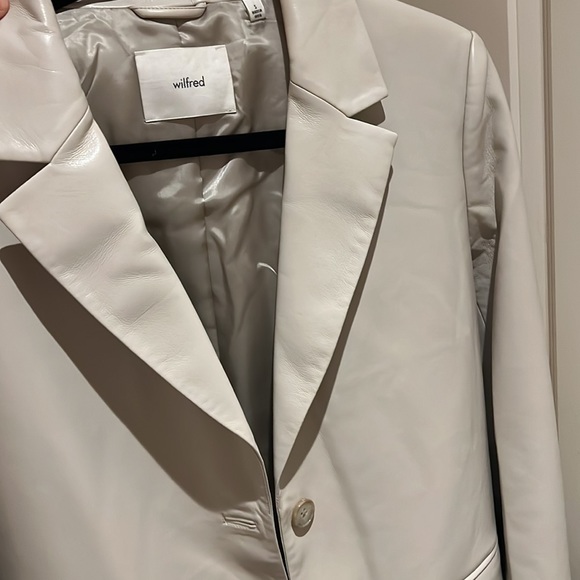 Aritzia Wilfred Memories Blazer Taupe Size Small - Picture 3 of 7